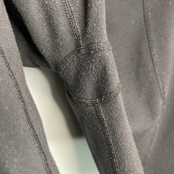 LULULEMON Retro Reversible Groove Crop Leggings Black Raspberry Heather Luon 6 - Picture 10 of 15